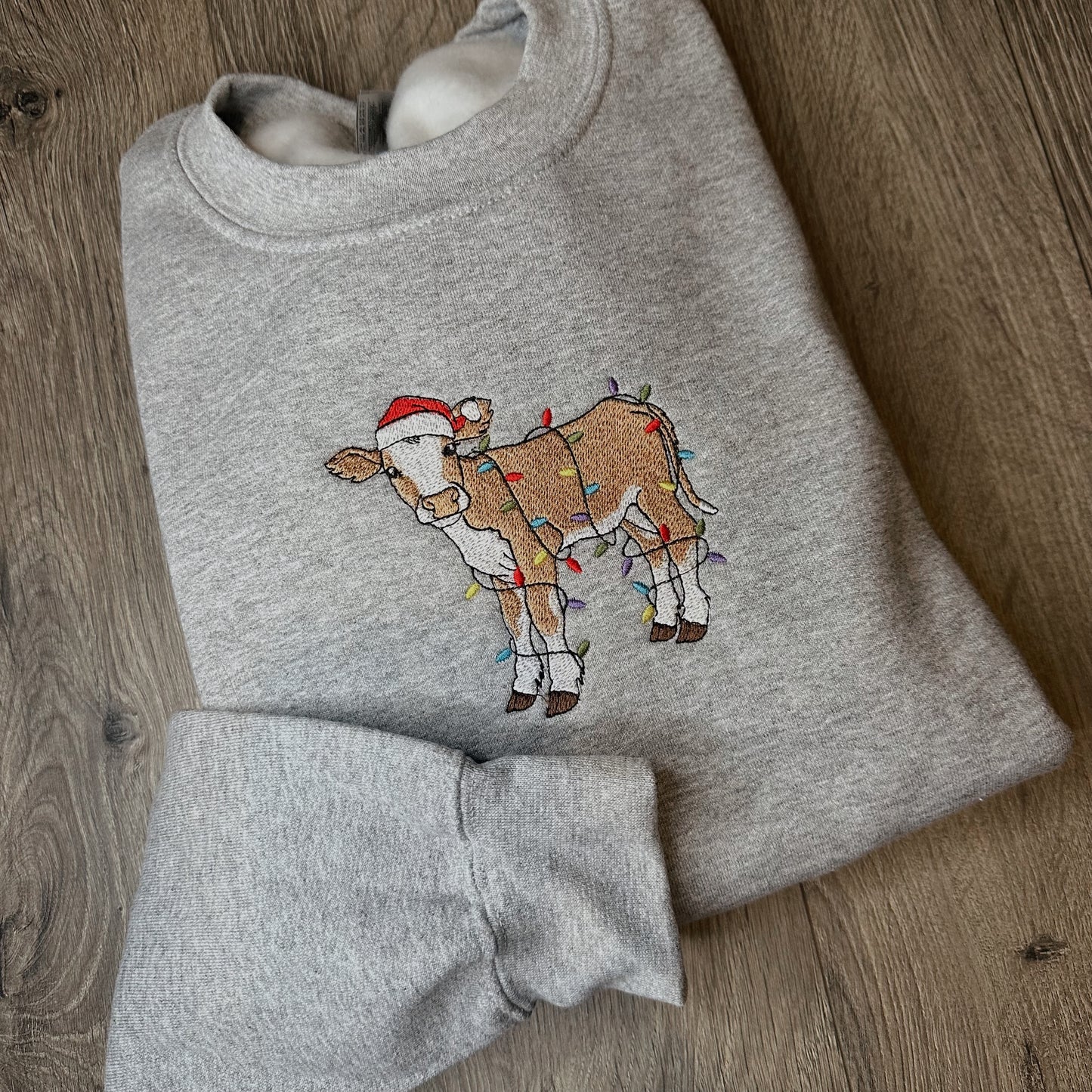 Christmas Cow Crewneck