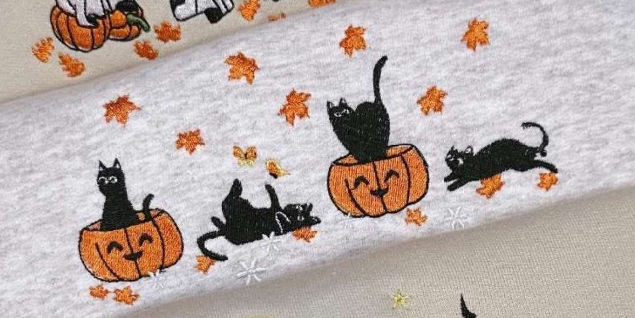 Pumpkin cats crewneck 3XL