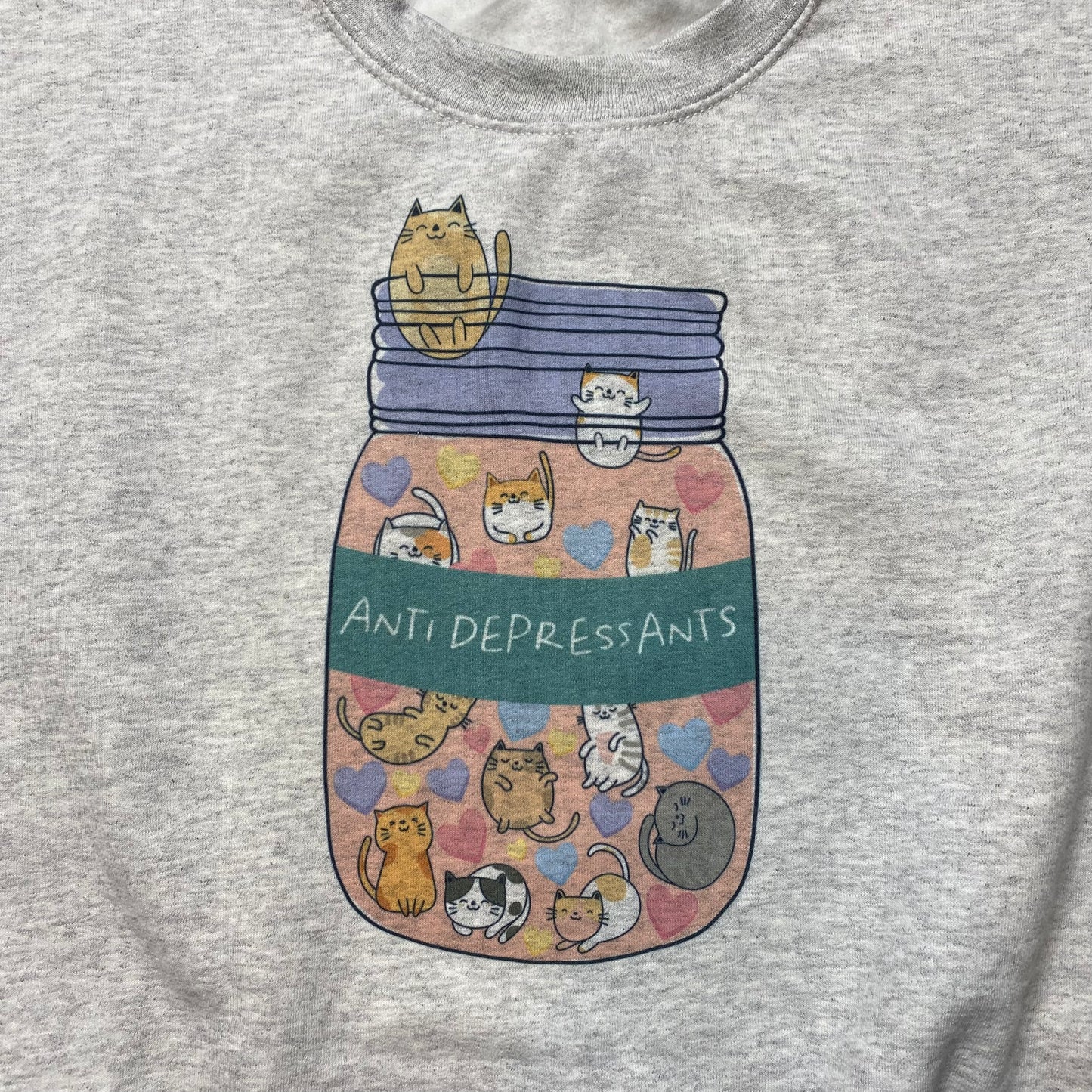 Anti Depressants Cats Crewneck