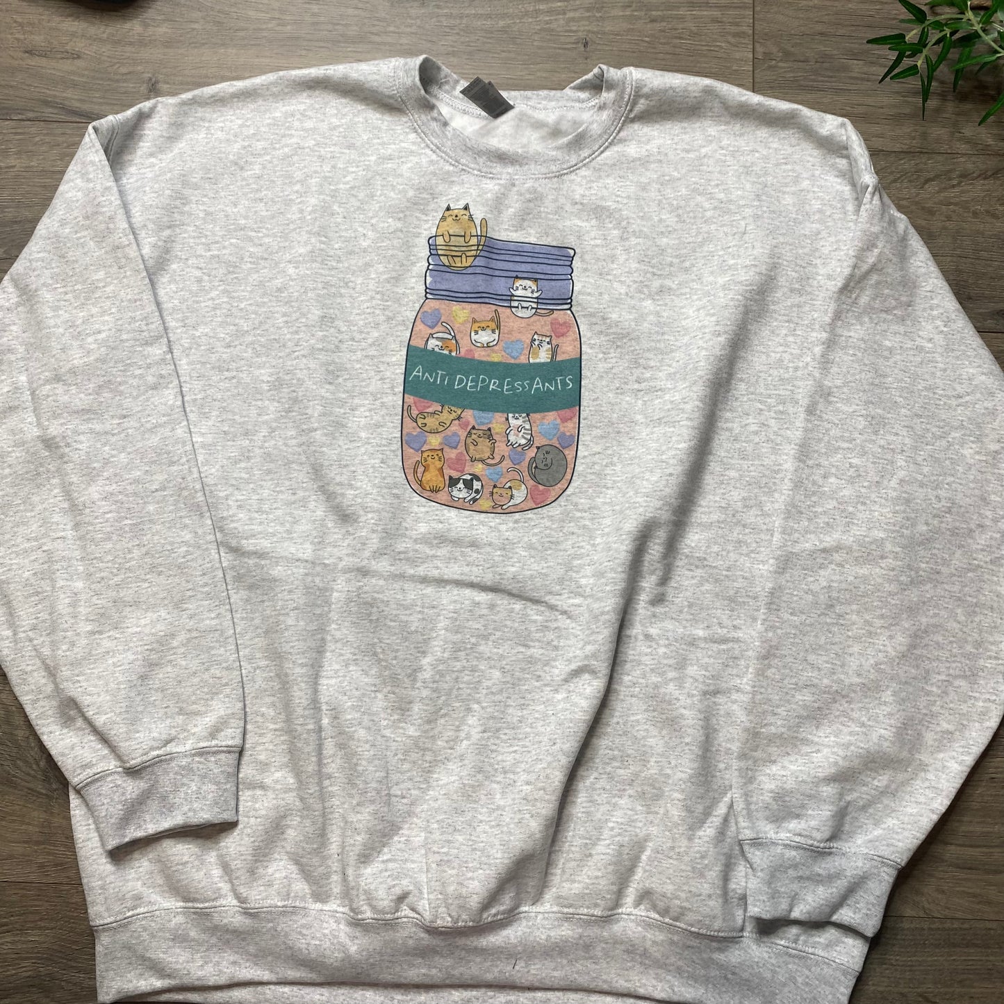 Anti Depressants Cats Crewneck
