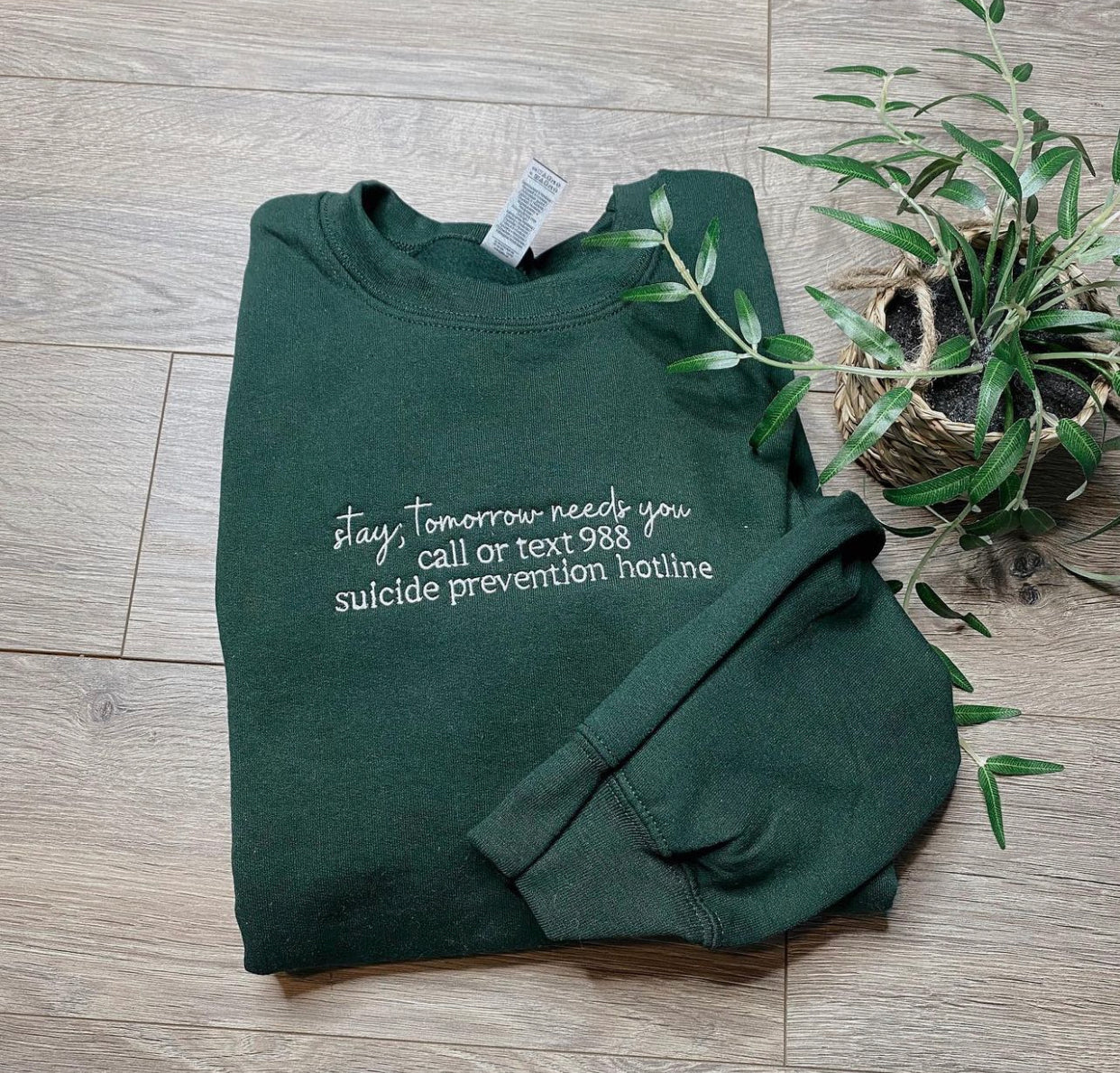 988 Stay Semicolon Crewneck