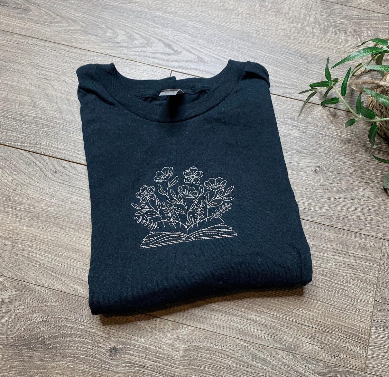 Book Floral T-Shirt