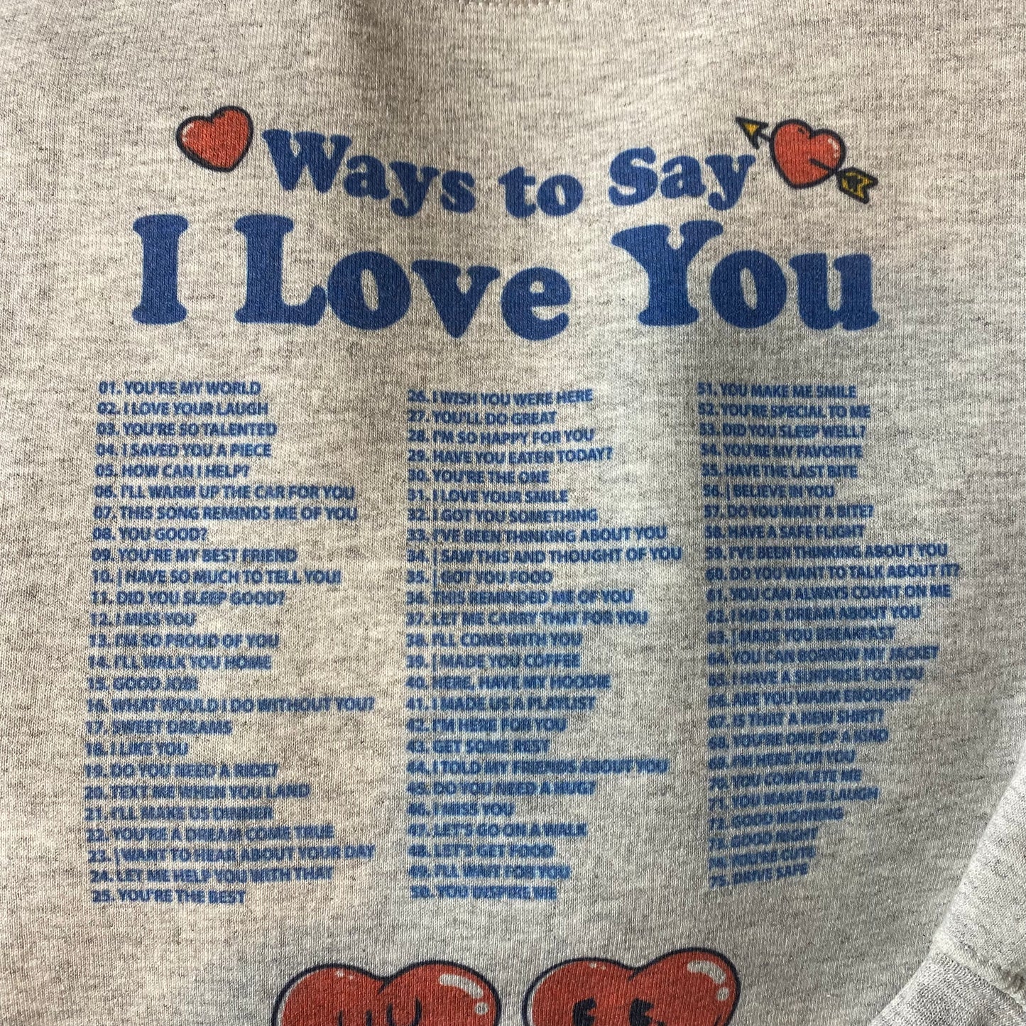 Ways to Say I Love You Crewneck