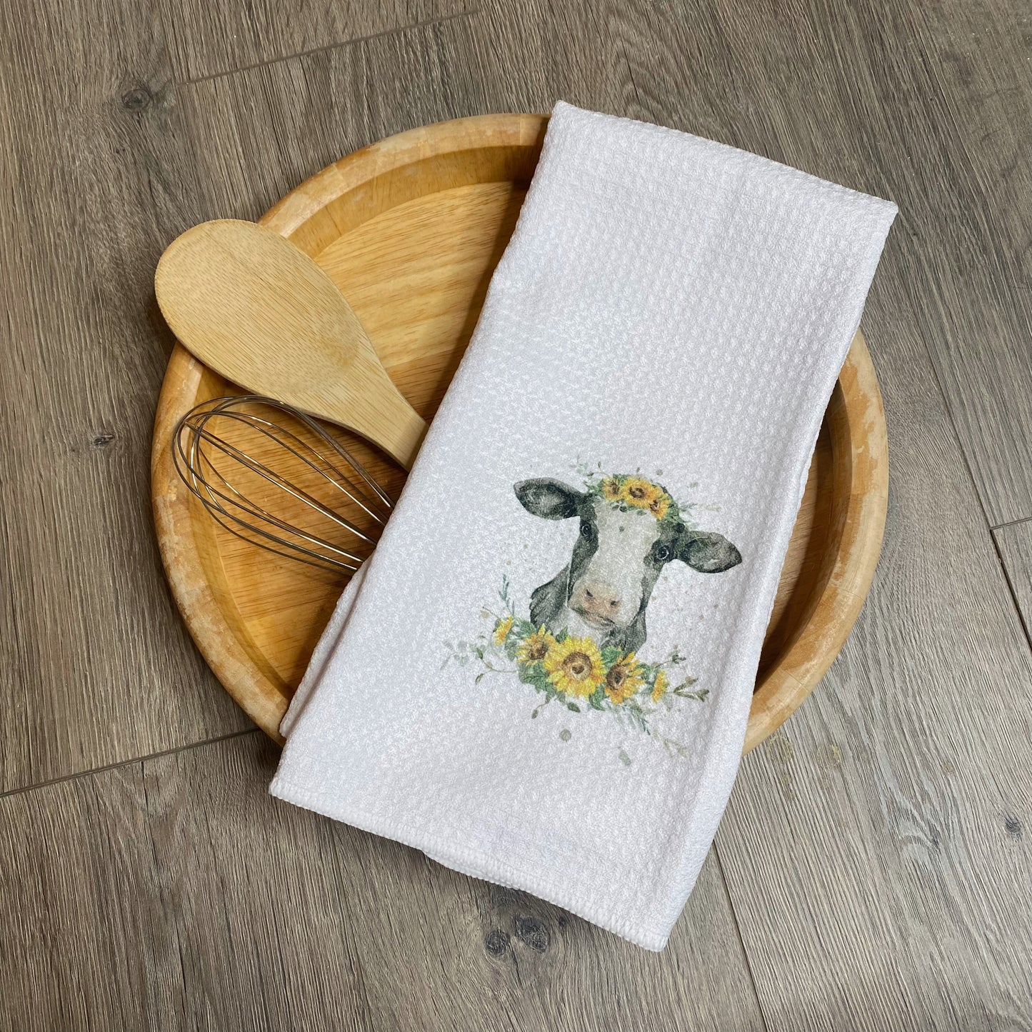 Sunflower Cow Towel