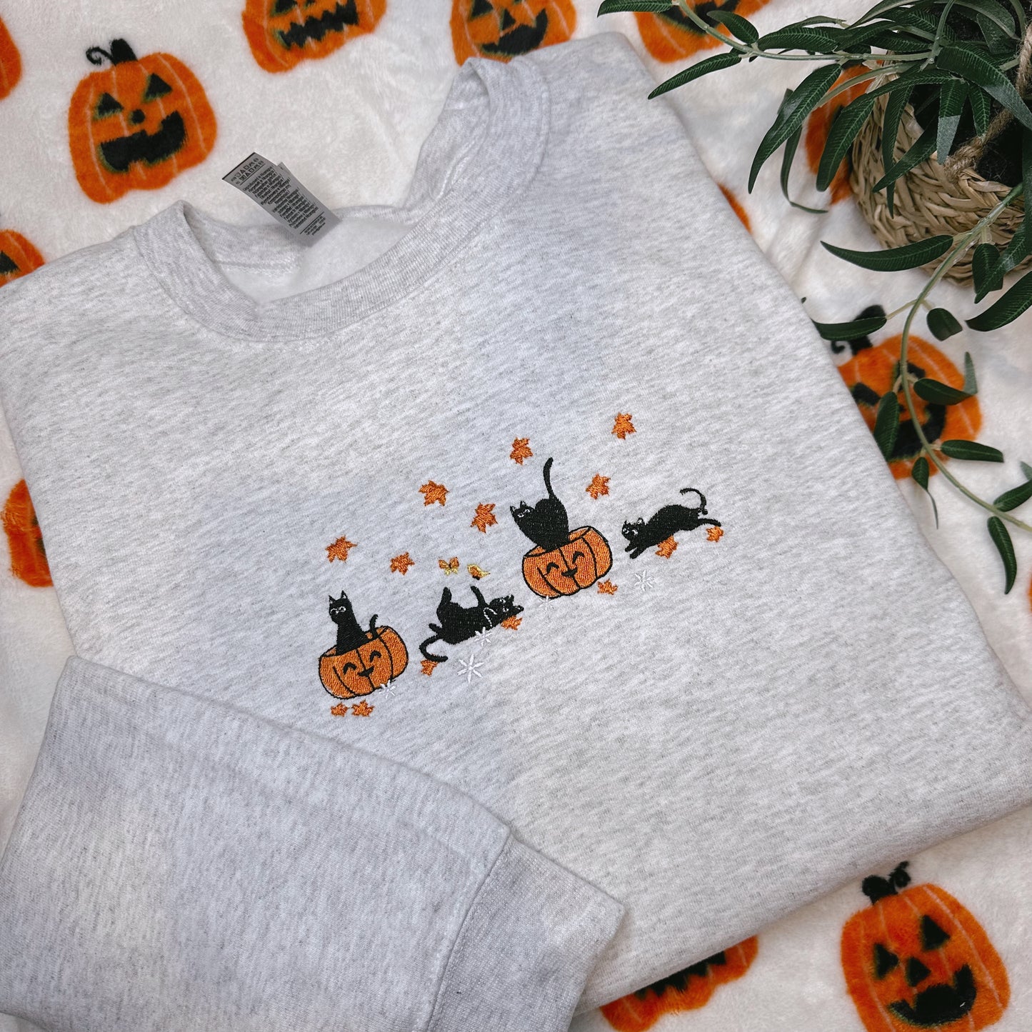 Black Cats & Pumpkins Crewneck