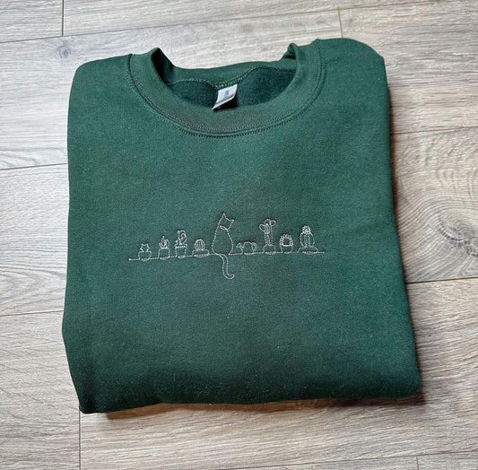 Cat Succulent Crewneck