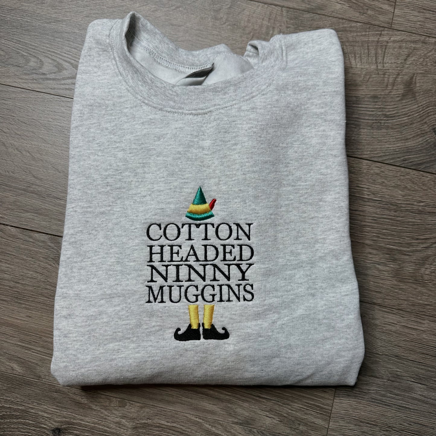 Cotton Headed Ninny Muggins Embroidered Crewneck