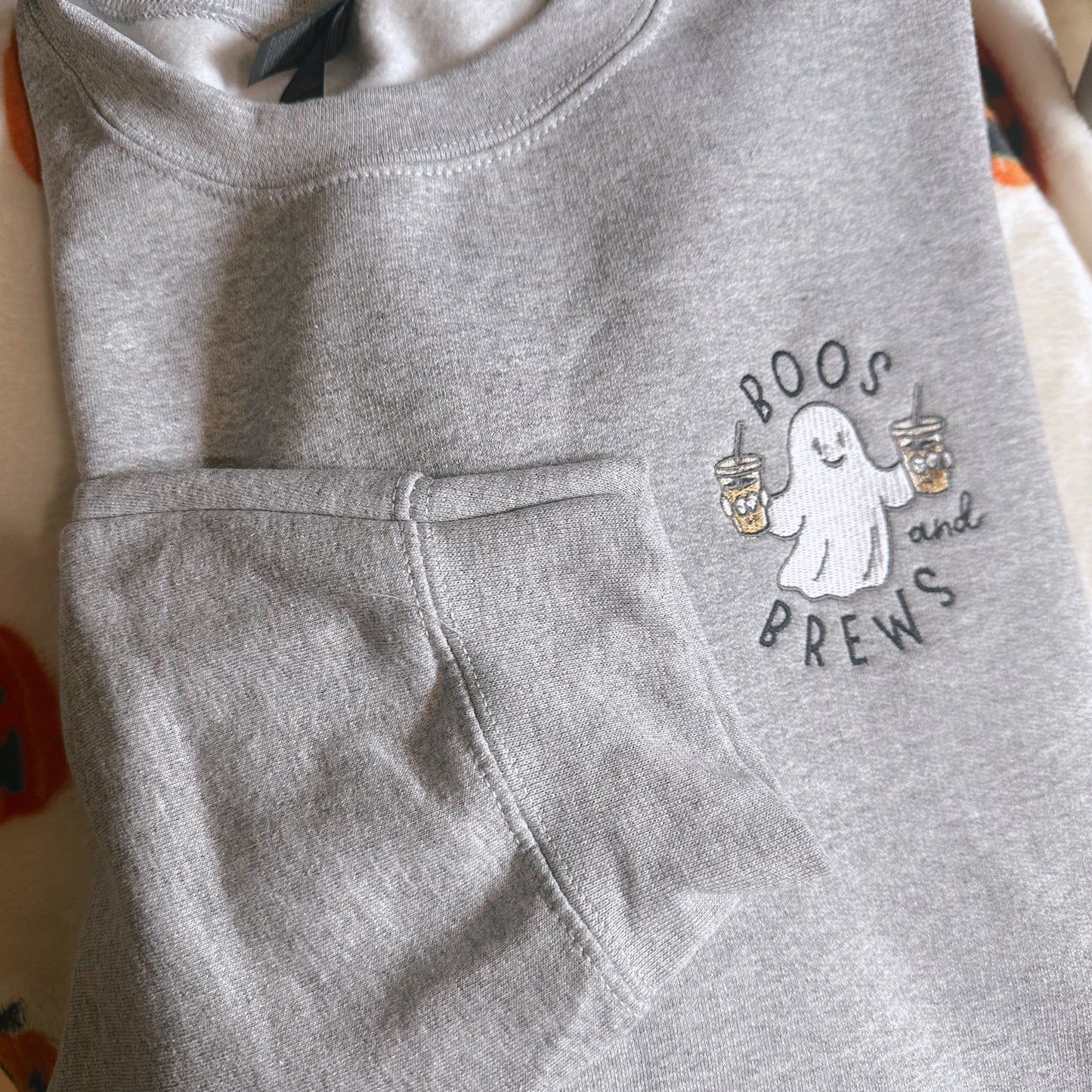 Boos and Brews Ghost Crewneck