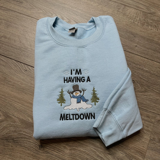 I’m Having a Meltdown Snowman Crewneck