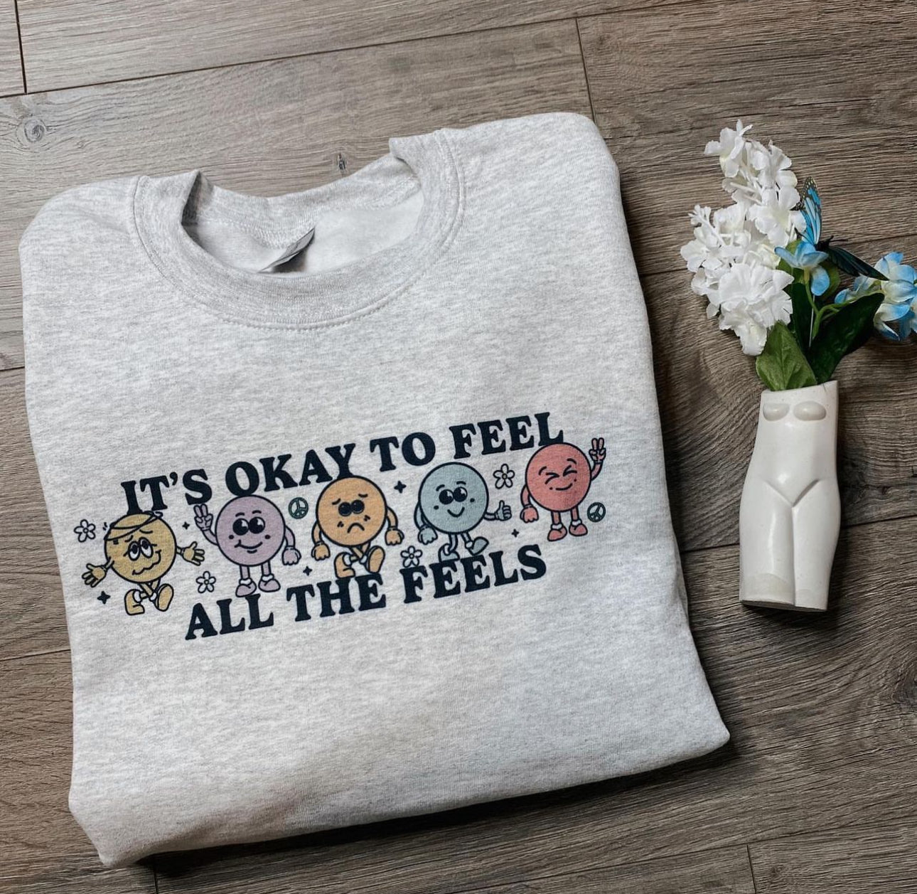 Wheel of Positivity Crewnecks