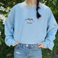 Moody Cow Embroidered Crewneck