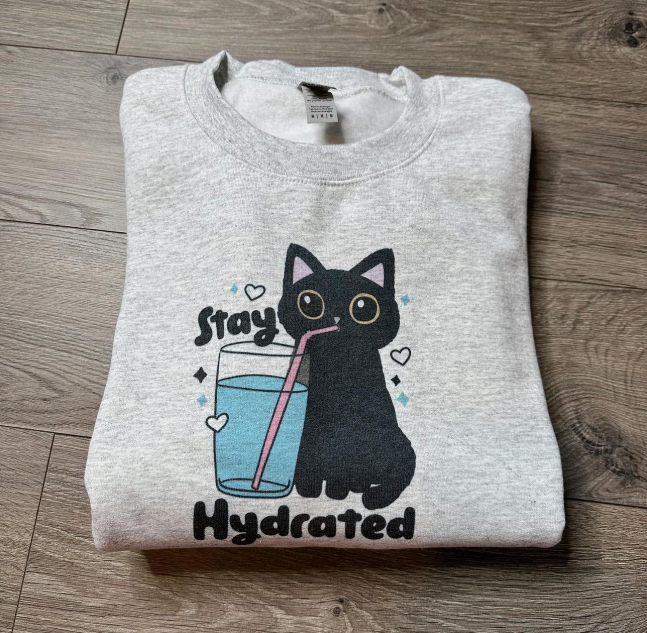 Stay Hydrated Cat Crewneck