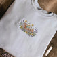 Dachshund Floral Embroidered Crewneck