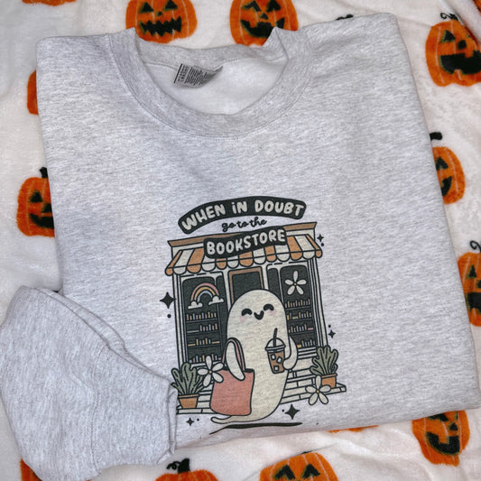 When in Doubt go to the Bookstore Crewneck