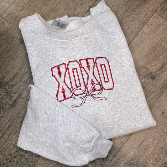 XOXO embroidered crewneck