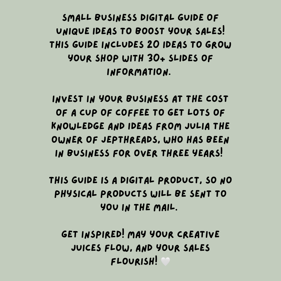 Small Business Digital Guide of Unique Ideas to Boost Sales