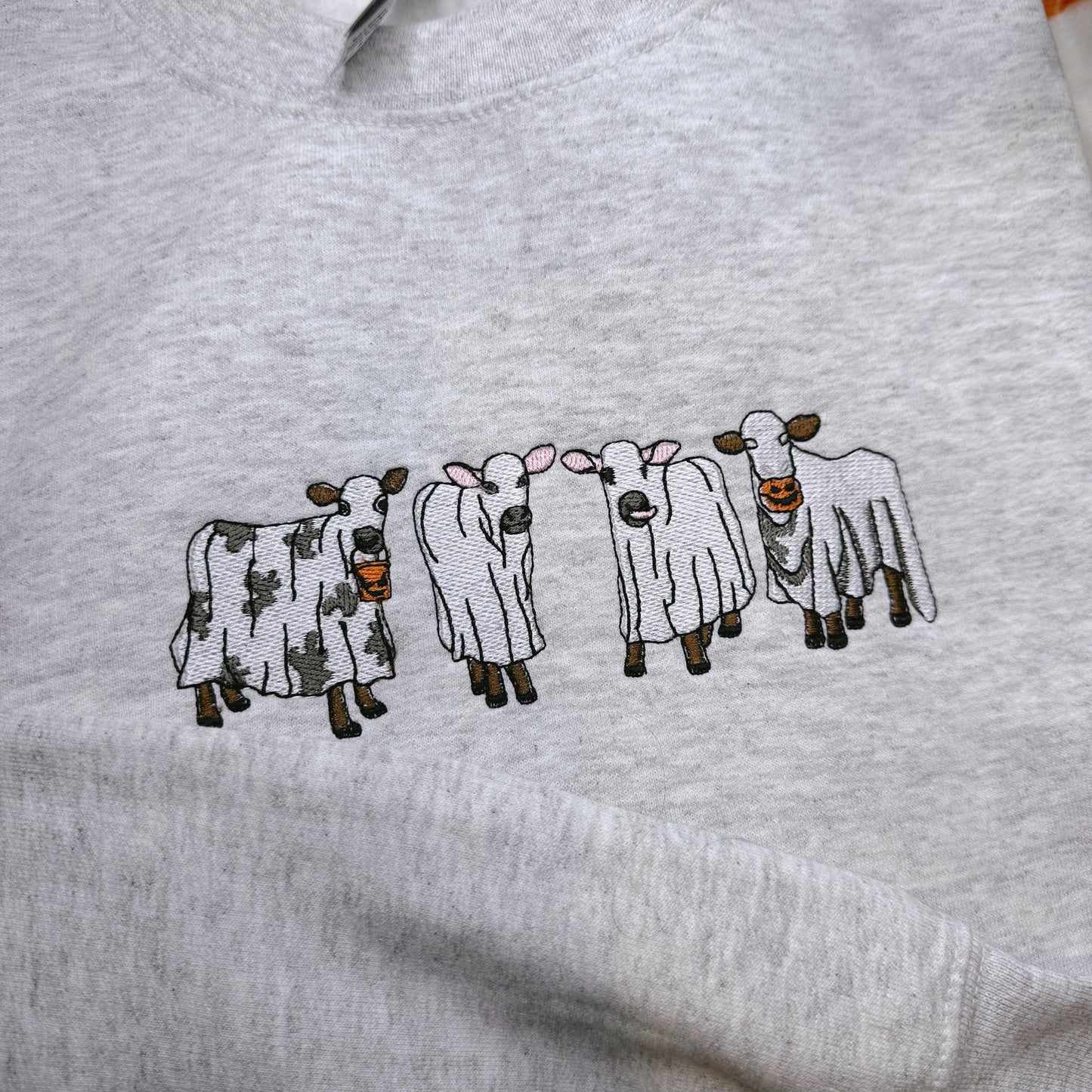 Spooky Ghost Cows Crewneck