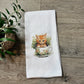Orange Cat Teacup Towel