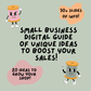 Small Business Digital Guide of Unique Ideas to Boost Sales