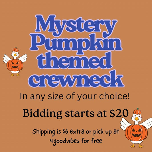 Pumpkin mystery crewneck (LG) Medford