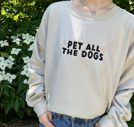 Pet All The Dogs Crewneck