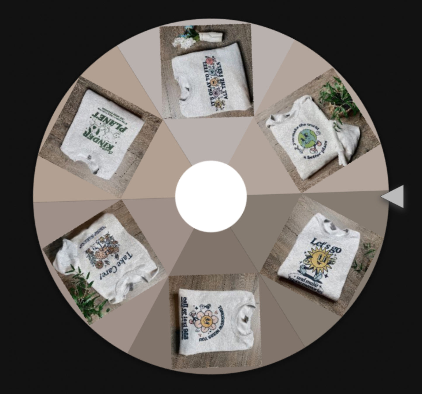 Wheel of Positivity Crewnecks