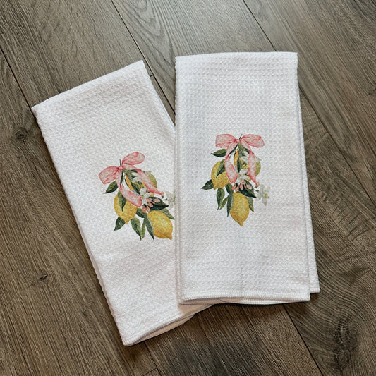 Lemon Coquette Dishtowel