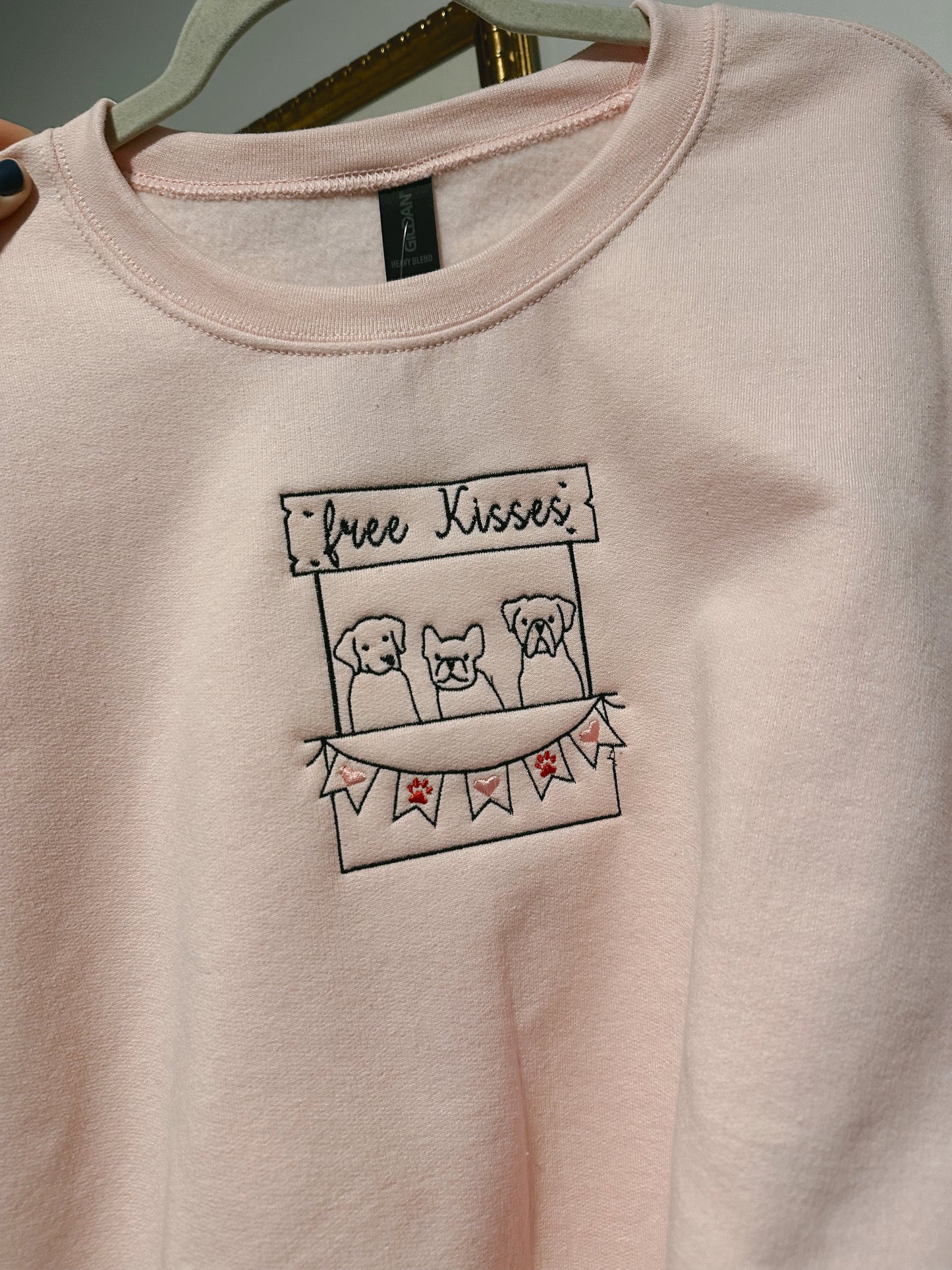 Free Kisses Dogs Crewneck