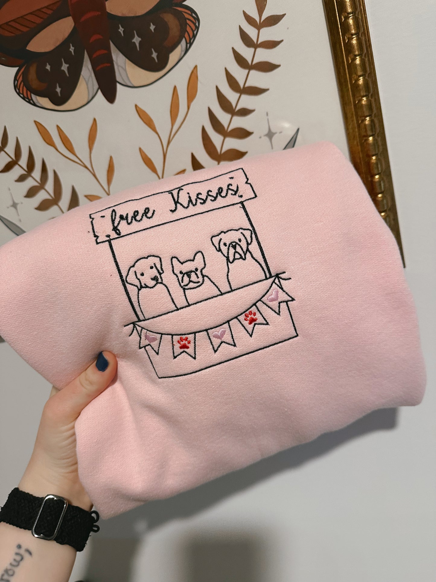 Free Kisses Dogs Crewneck