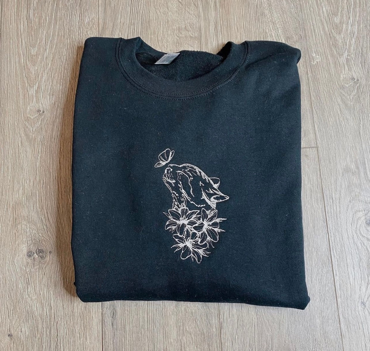 Floral Cat Crewneck