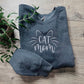 Cat Mom Embroidered Crewneck