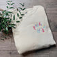 Floral Paw Embroidered Crewneck