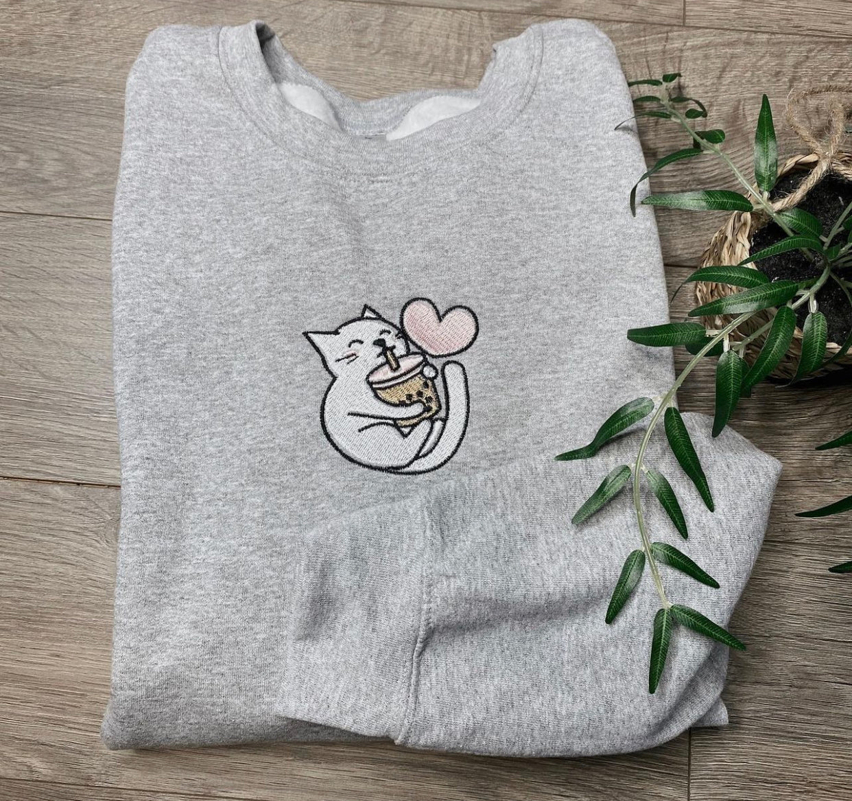 Boba Cat Crewneck