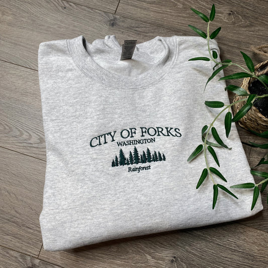City of Forks Washington Crewneck