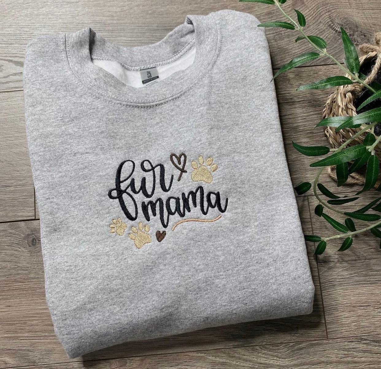 Fur Mama Embroidered Crewneck