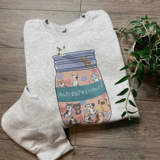 Anti Depressants Dog Crewneck