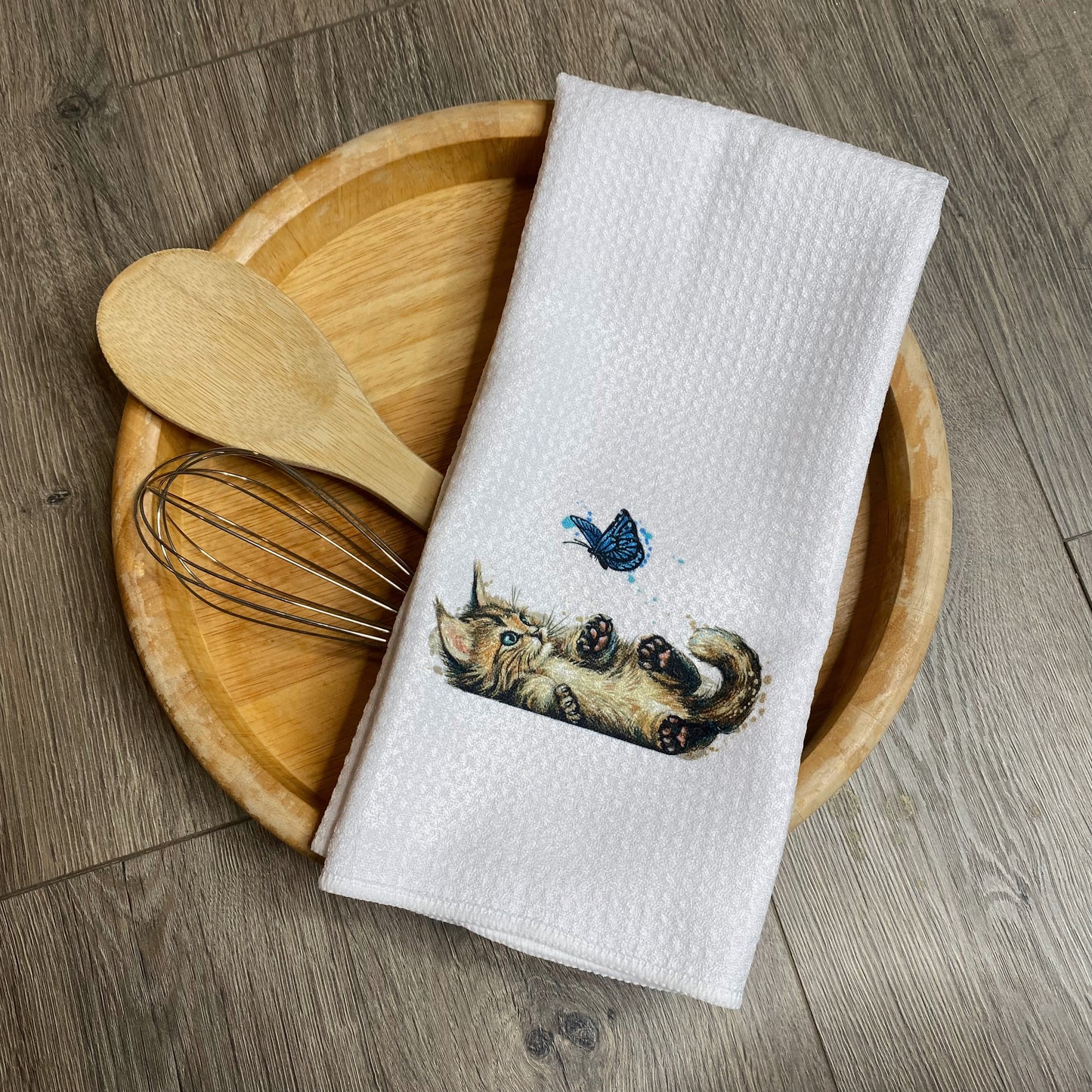 Kitten Butterfly Towel