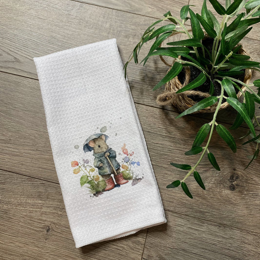 Mouse & Umbrella Dish Towel