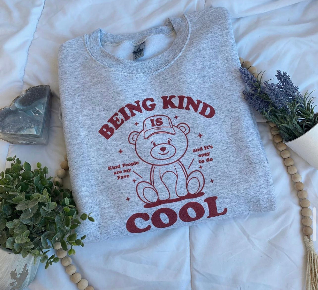 Being Kind Teddy Bear Crewneck